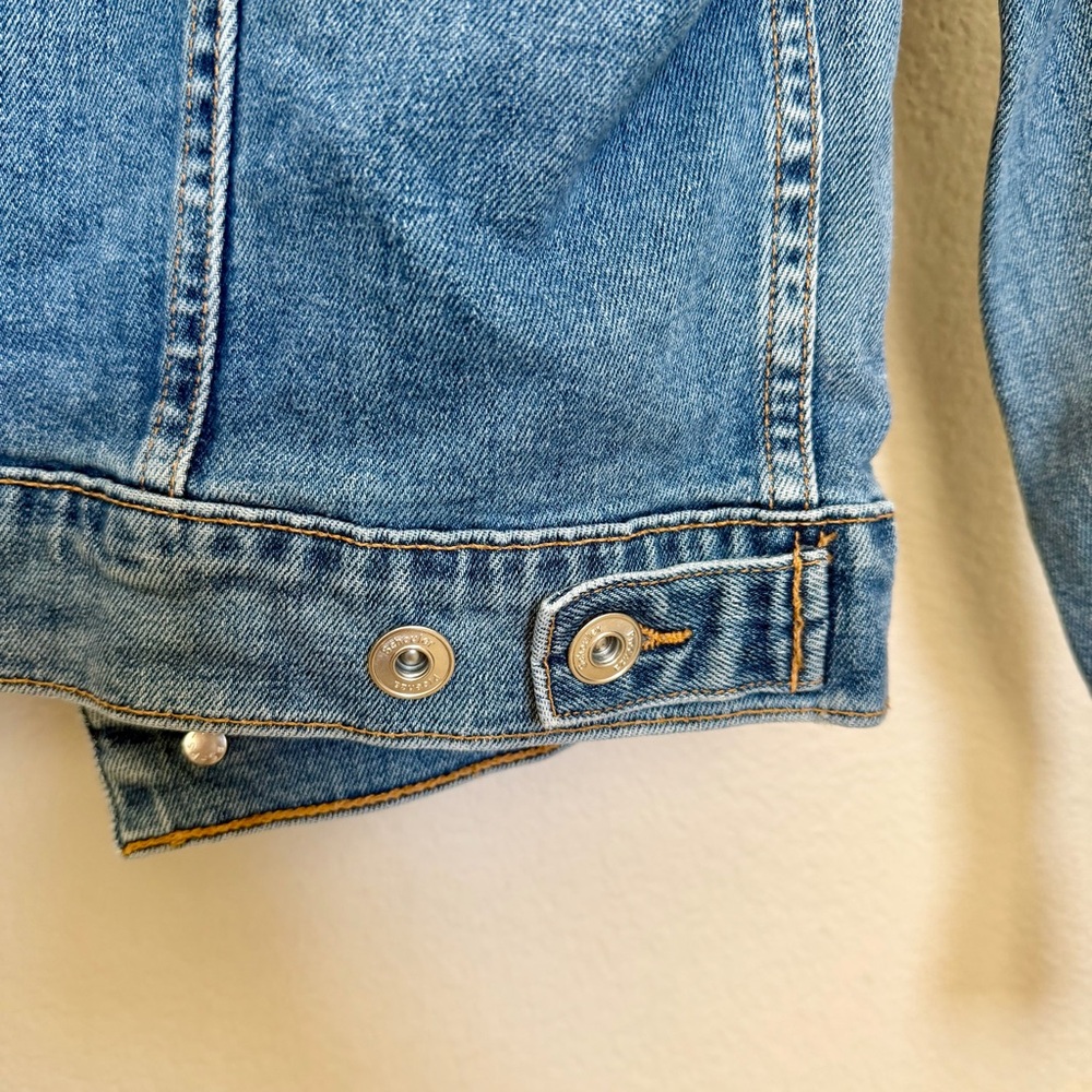 PSWL (Proenza Schouler White Label ) Light Blue Denim Jean Jacket (Size L) - Picture 5 of 6